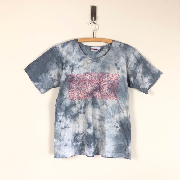 vintage 90s tie dye tee | 1990s abstract art t shirt | grunge hippie top tshirt - Picture 8 of 8